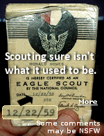 I still carry my dog-eared Eagle Scout card in my wallet. CAUTION: Some comments on this irreverent blog may be NSFW.